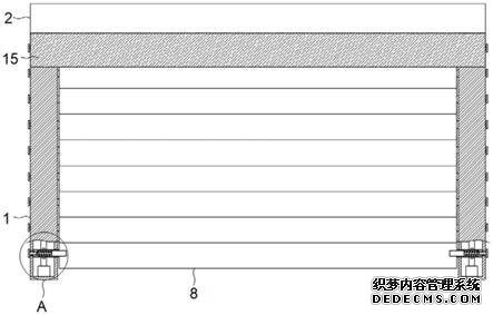 一種候車亭的擋風板固定結構的制作方法
