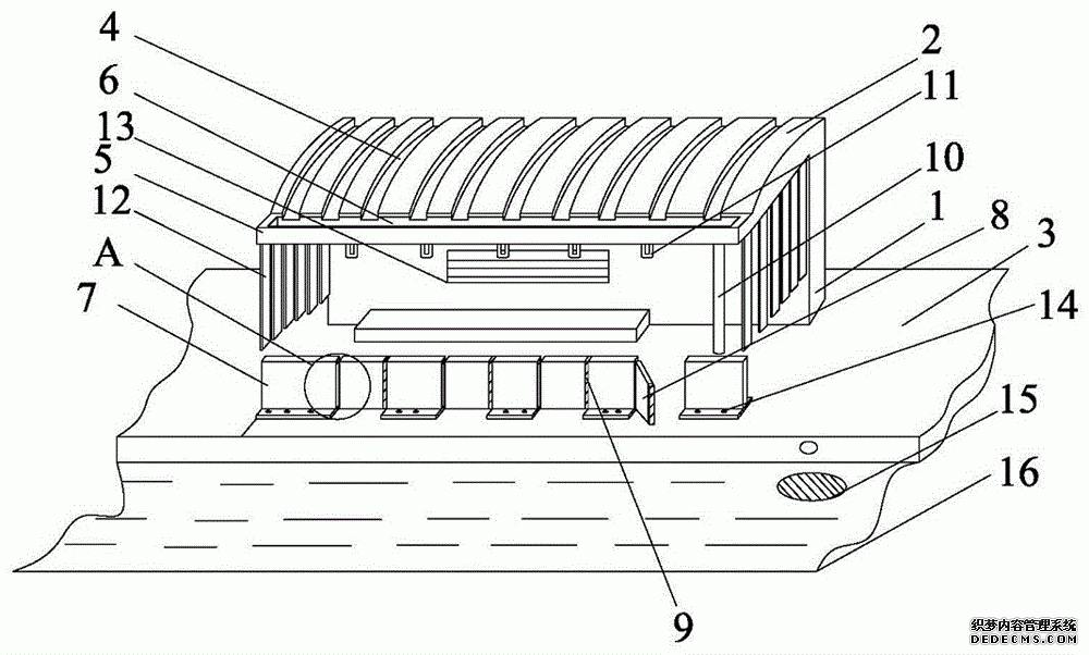 一種有效防止雨水的公交車站臺的制作方法