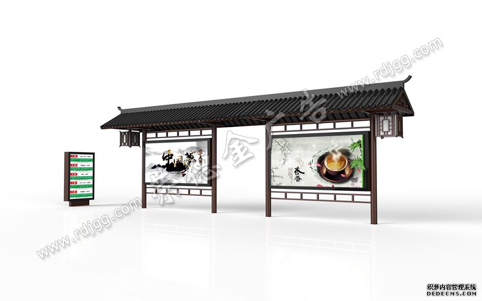 【創(chuàng)意】中式景區(qū)公交候車亭定制